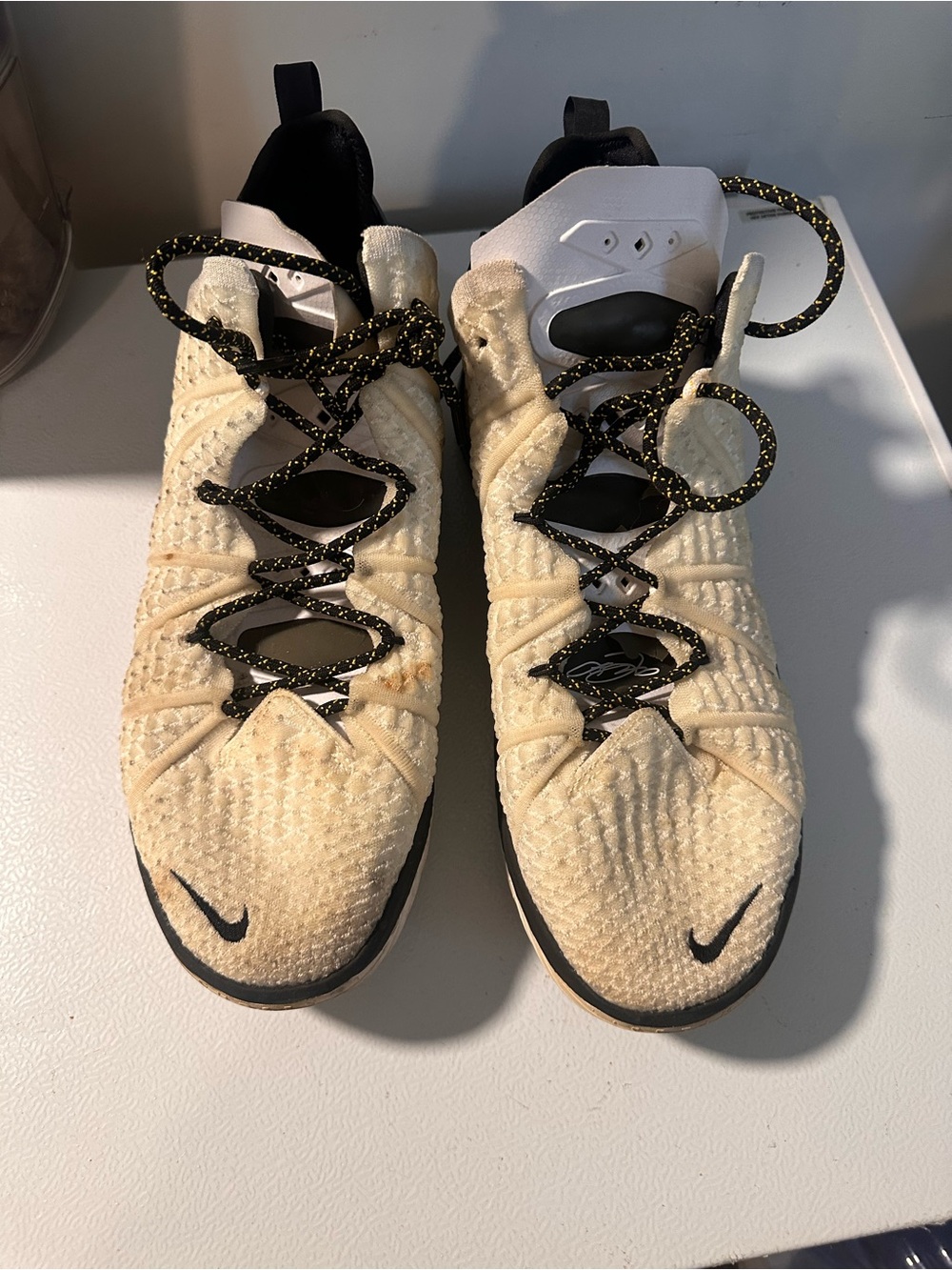 Nike LeBron 18 home sneakers